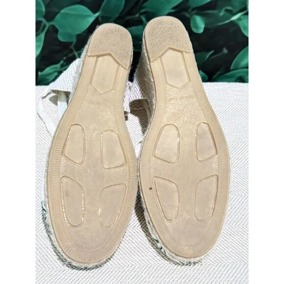 GAIMO Ankle Tie Wedge Espadrille Floral  EU 40 US 9 Made in Spain - Picture 3 of 6